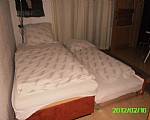 Doppelbett ausgezogen